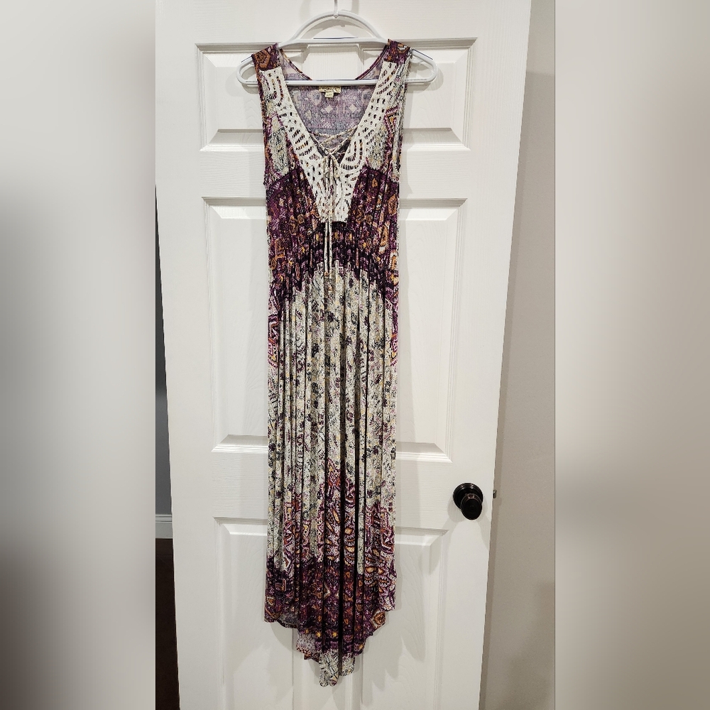 One World Live And Let Live Sleeveless Maxi Dress Size M